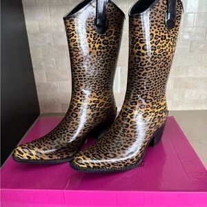 Corkys Footwear Fun Rodeo Cheetah Rain boots